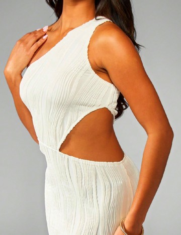 Rochie lunga Missguided, ecru