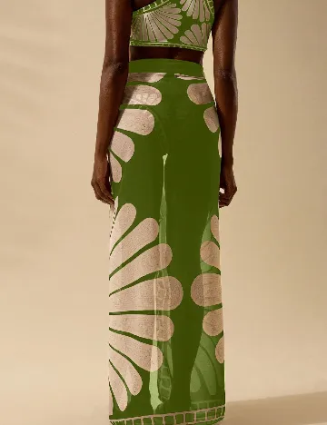 Fusta de plaja SHEIN, verde