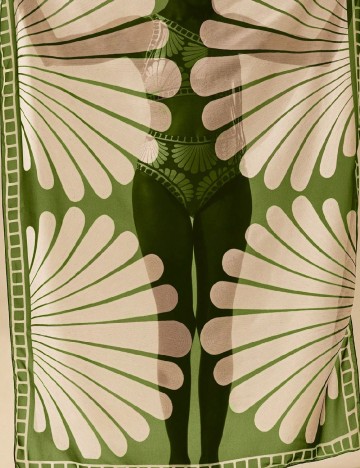 Fusta de plaja SHEIN, verde