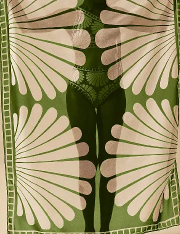 Fusta de plaja SHEIN, verde