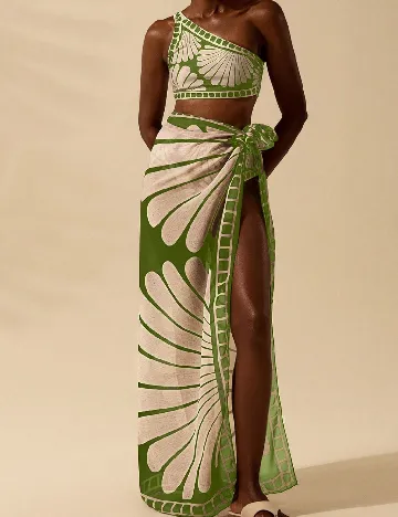 Fusta de plaja SHEIN, verde