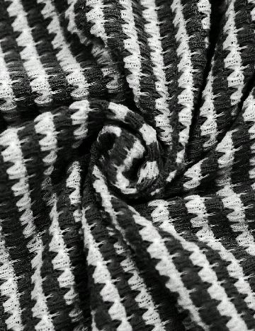 Rochie scurta Emery Rose, alb/negru