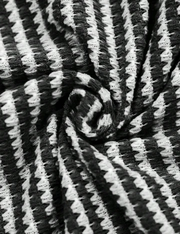 Rochie scurta Emery Rose, alb/negru