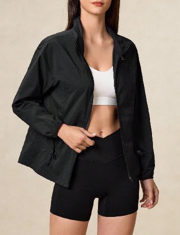 Jacheta impermeabila SHEIN, negru