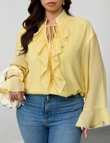 Bluza SHEIN CURVE, galben