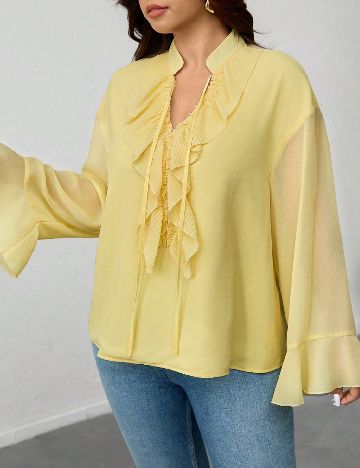 Bluza SHEIN CURVE, galben