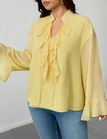 Bluza SHEIN CURVE, galben