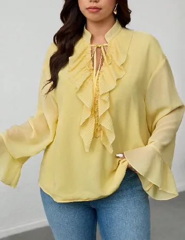 Bluza SHEIN CURVE, galben