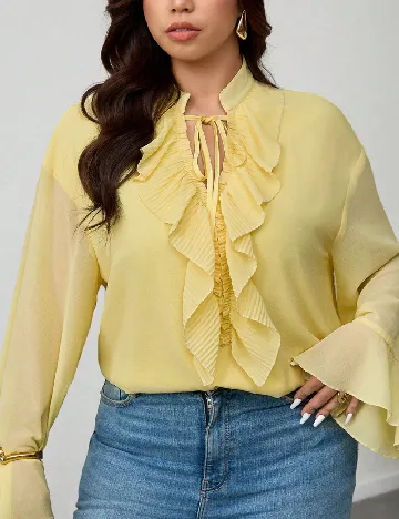 Bluza SHEIN CURVE, galben