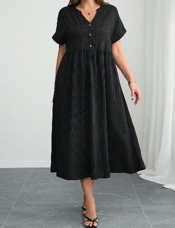 Rochie medie SHEIN CURVE, negru