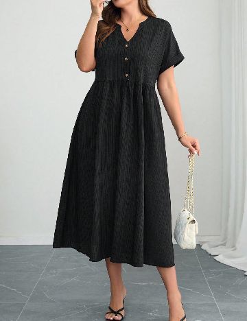 Rochie medie SHEIN CURVE, negru