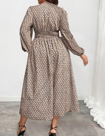 Rochie medie SHEIN CURVE, maro