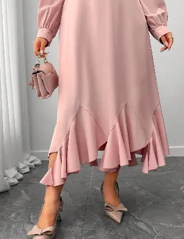 Rochie medie SHEIN CURVE, roz