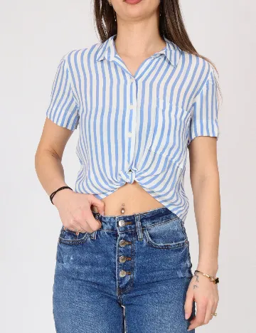 Camasa Bershka, albastru