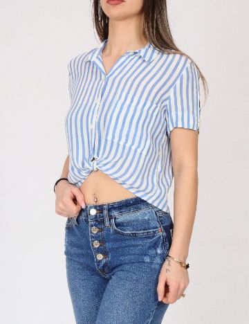 Camasa Bershka, albastru