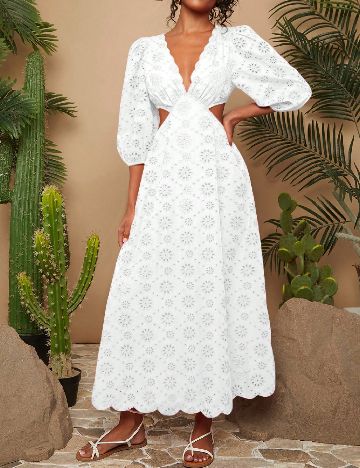 Rochie lunga SHEIN, alb