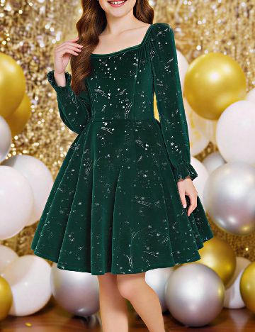 Rochie Shein Kids, verde