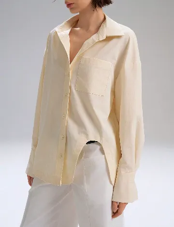 Camasa Oversize SHEIN, crem