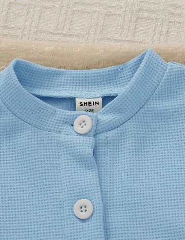 Cardigan Shein Kids, albastru