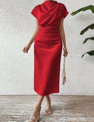 Rochie medie SHEIN, rosu