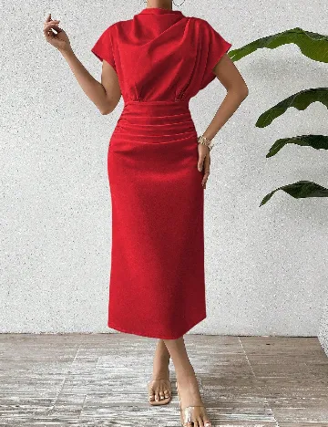 Rochie medie SHEIN, rosu