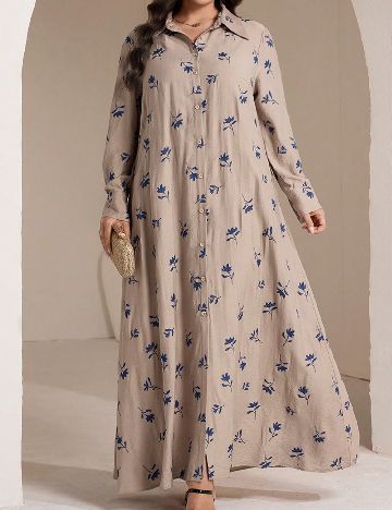 Rochie lunga SHEIN CURVE, maro