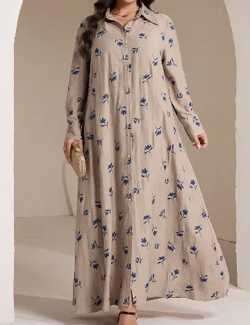 Rochie lunga SHEIN CURVE, maro