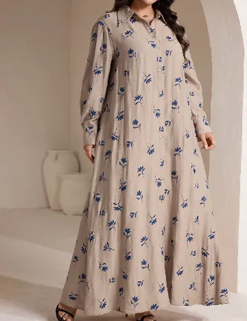 Rochie lunga SHEIN CURVE, maro