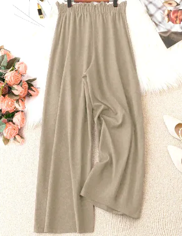 Pantaloni SHEIN CURVE, crem