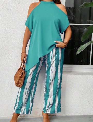 Compleu SHEIN CURVE, turcoaz