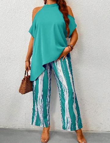 Compleu SHEIN CURVE, turcoaz