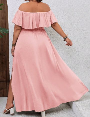 Rochie lunga SHEIN CURVE, roz