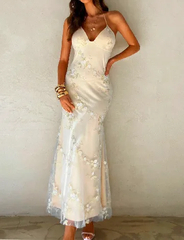 Rochie lunga SHEIN, crem