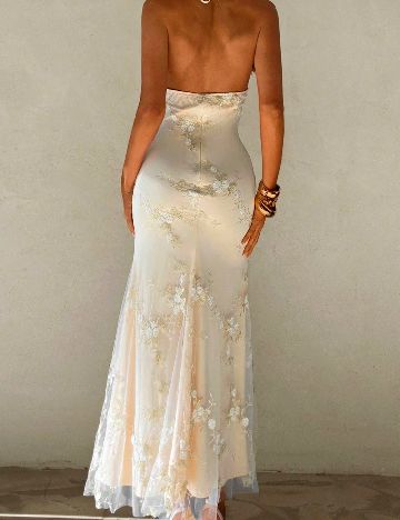 Rochie lunga SHEIN, crem