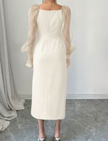 Rochie medie SHEIN, crem