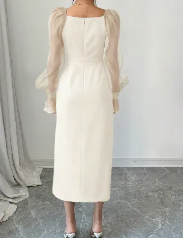 Rochie medie SHEIN, crem