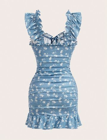 Rochie scurta SHEIN, albastru