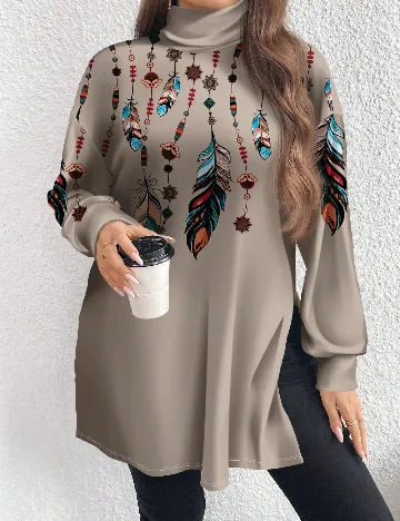 Bluza SHEIN CURVE, maro