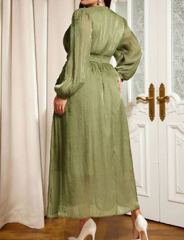 Rochie lunga SHEIN CURVE, verde