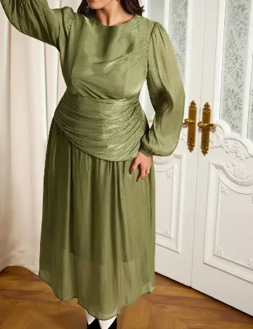 Rochie lunga SHEIN CURVE, verde