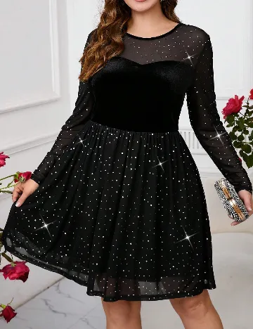 Rochie scurta SHEIN CURVE, negru