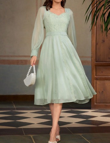 Rochie medie MOTF, verde