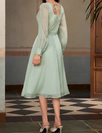 Rochie medie MOTF, verde