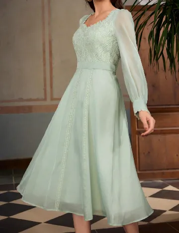 Rochie medie MOTF, verde