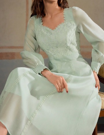 Rochie medie MOTF, verde