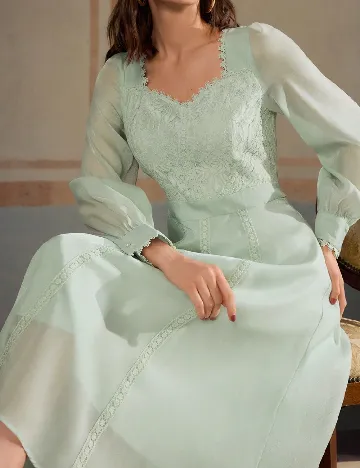 Rochie medie MOTF, verde