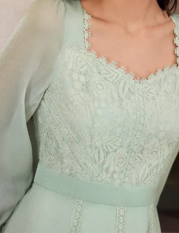 Rochie medie MOTF, verde