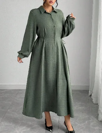 Rochie lunga SHEIN CURVE, verde