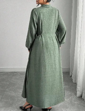 Rochie lunga SHEIN CURVE, verde