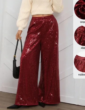 Pantaloni SHEIN, rosu